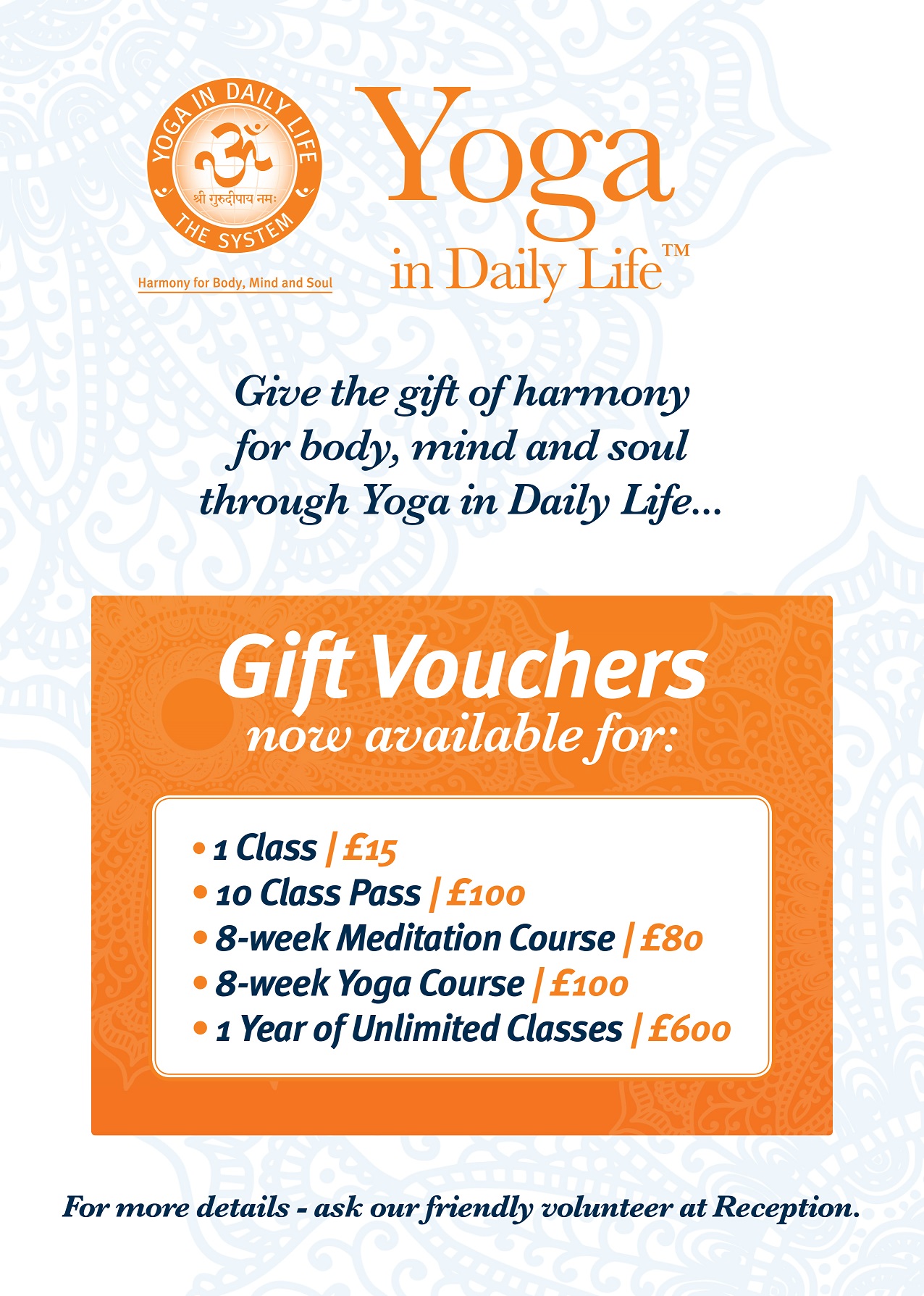 Gift Vouchers Poster