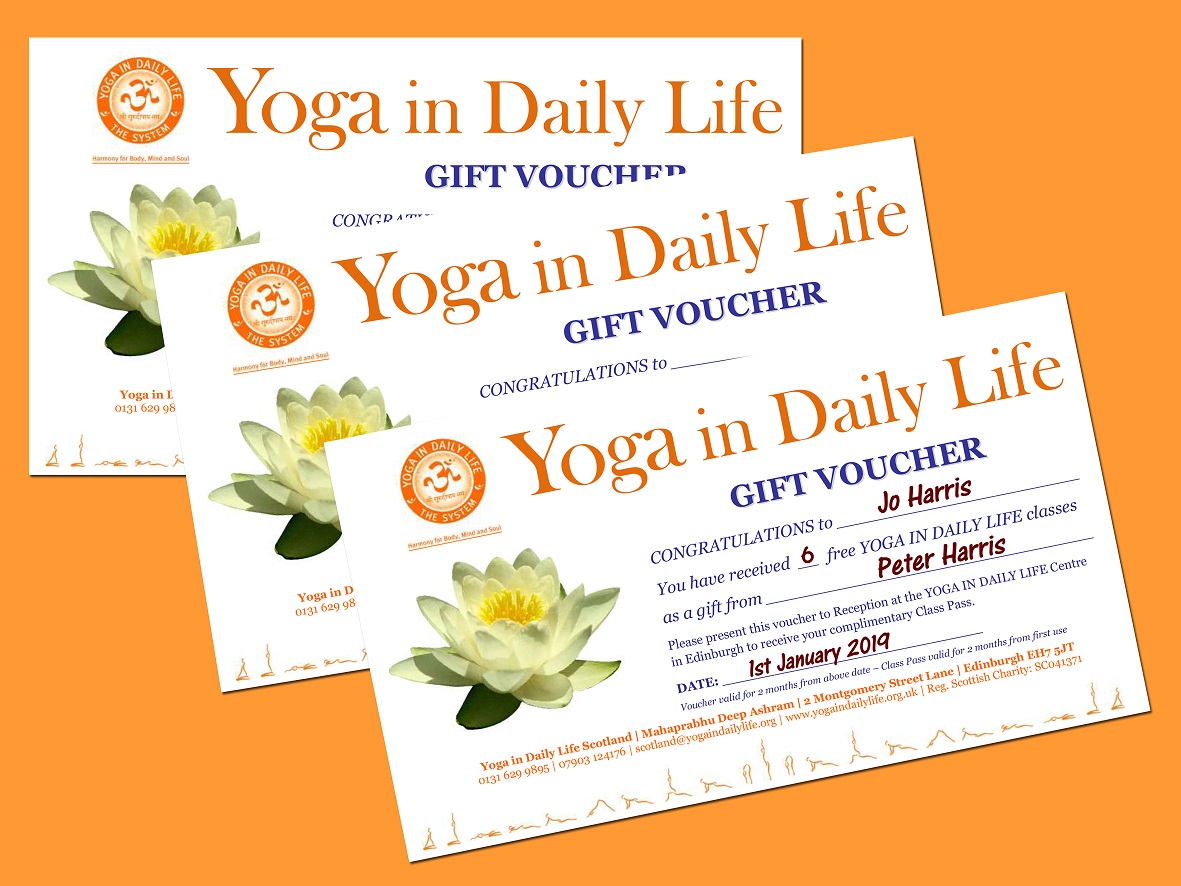 YIDL Scotland Gift Voucher samples x3